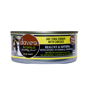 Daves Naturally Healthy Ahi Tuna & Chicken Canned Cat Food Daves, daves, pet food, Naturally Healthy, Tuna, ahi, chicken, Canned, Cat Food, gf, grain free